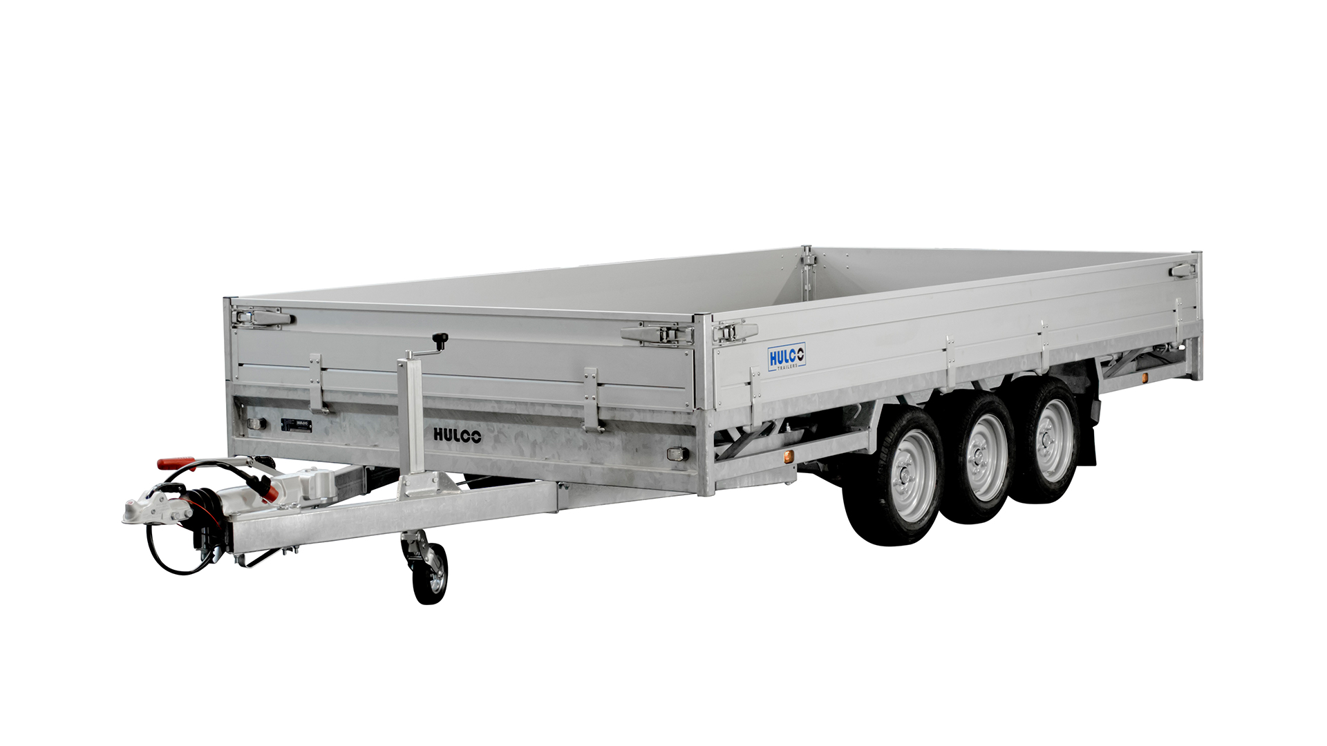 12100073_1_Galerie.jpg Hulco PKW Anhänger Hochlader Alu MEDAX-3 3500 kg, Ladefläche 4,05 x 2,03 m - Tridem – Image 1