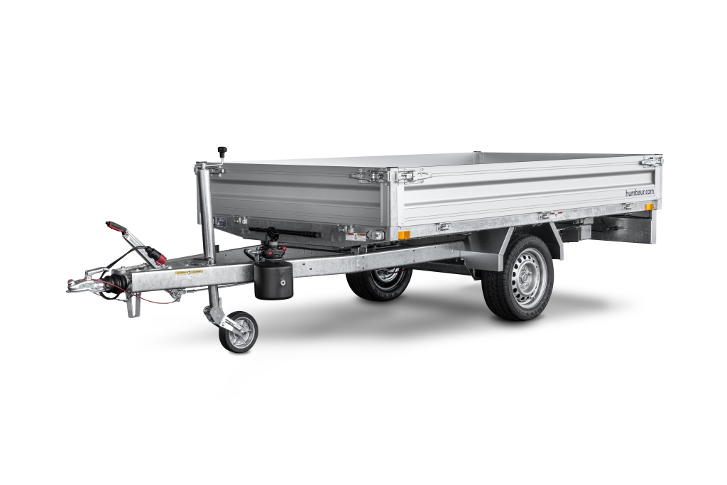 Humbaur HUK 152314 mit FLEXePUMP, 1500kg Ladefläche 2.30 x 1.40m mit Akkuschrauberhydraulik